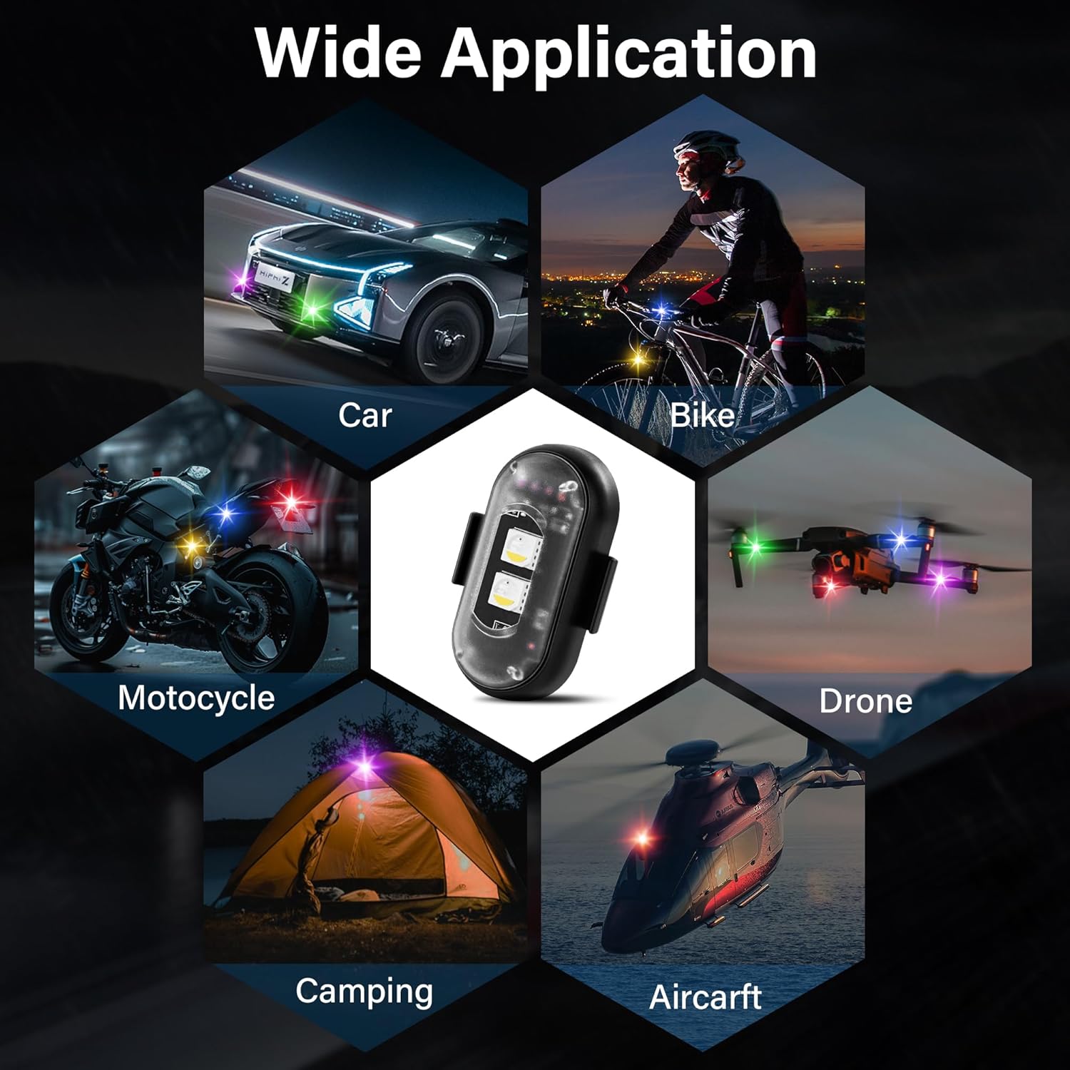 Wireless LED Strobe Warning Light