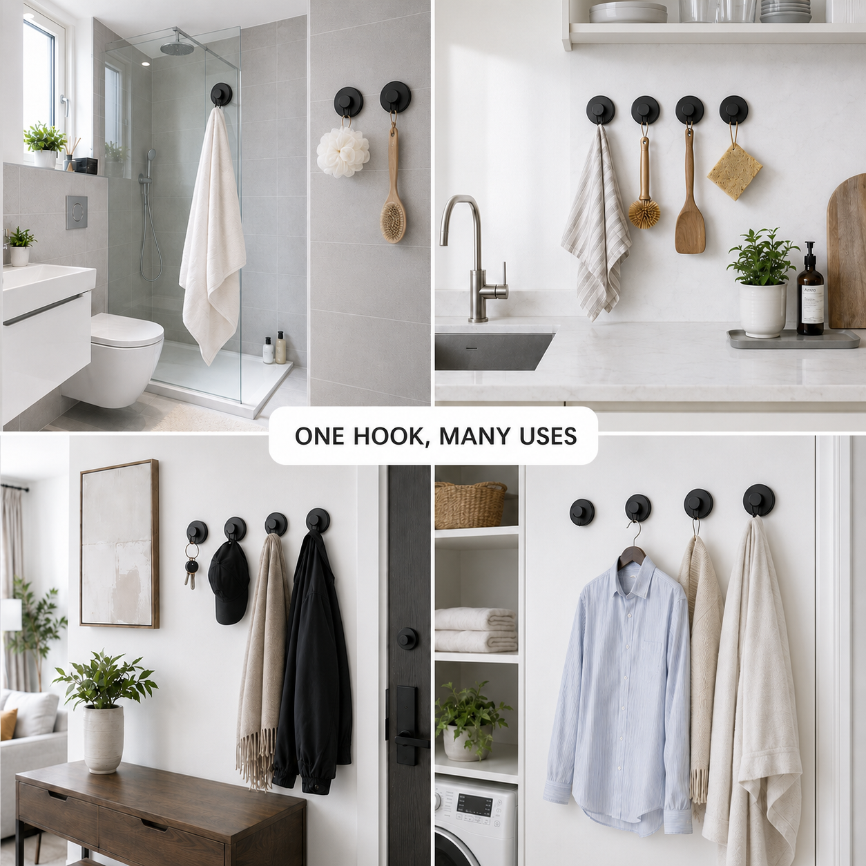 No-Drill Suction Hooks