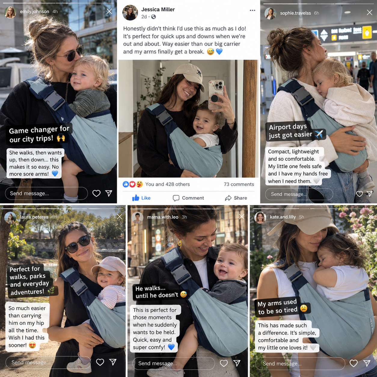 Baby Carrier – Versatile, Breathable, and Easy-to-Use Infant Sling for Outings; A Must-Have for Carrying Newborns (Suitable for All Seasons)