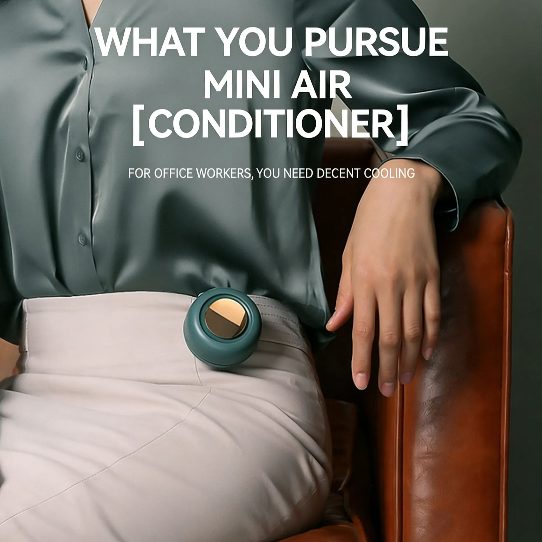 Portable clip-on silent mini bladeless electric fan