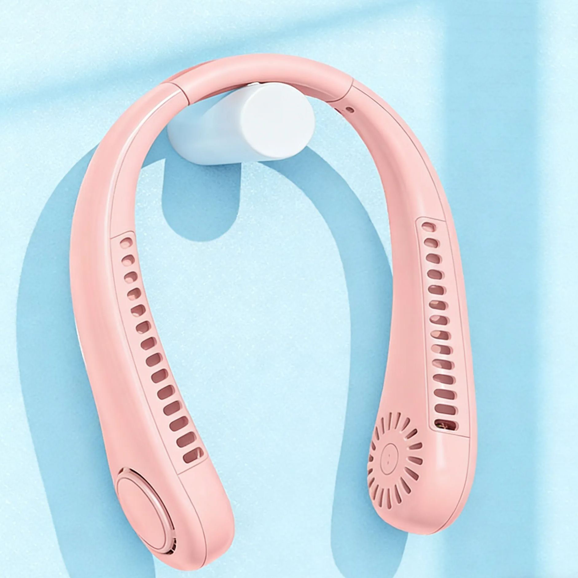 Neckband bladeless fan - portable and quiet for running and exercise