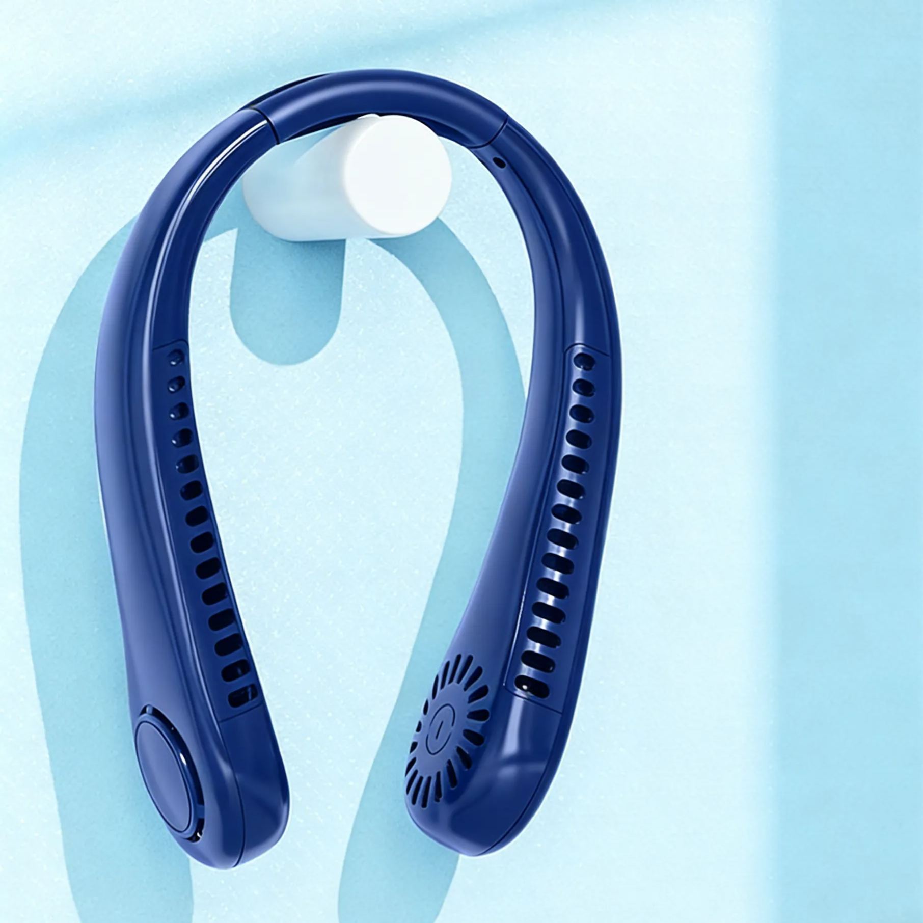 Neckband bladeless fan - portable and quiet for running and exercise