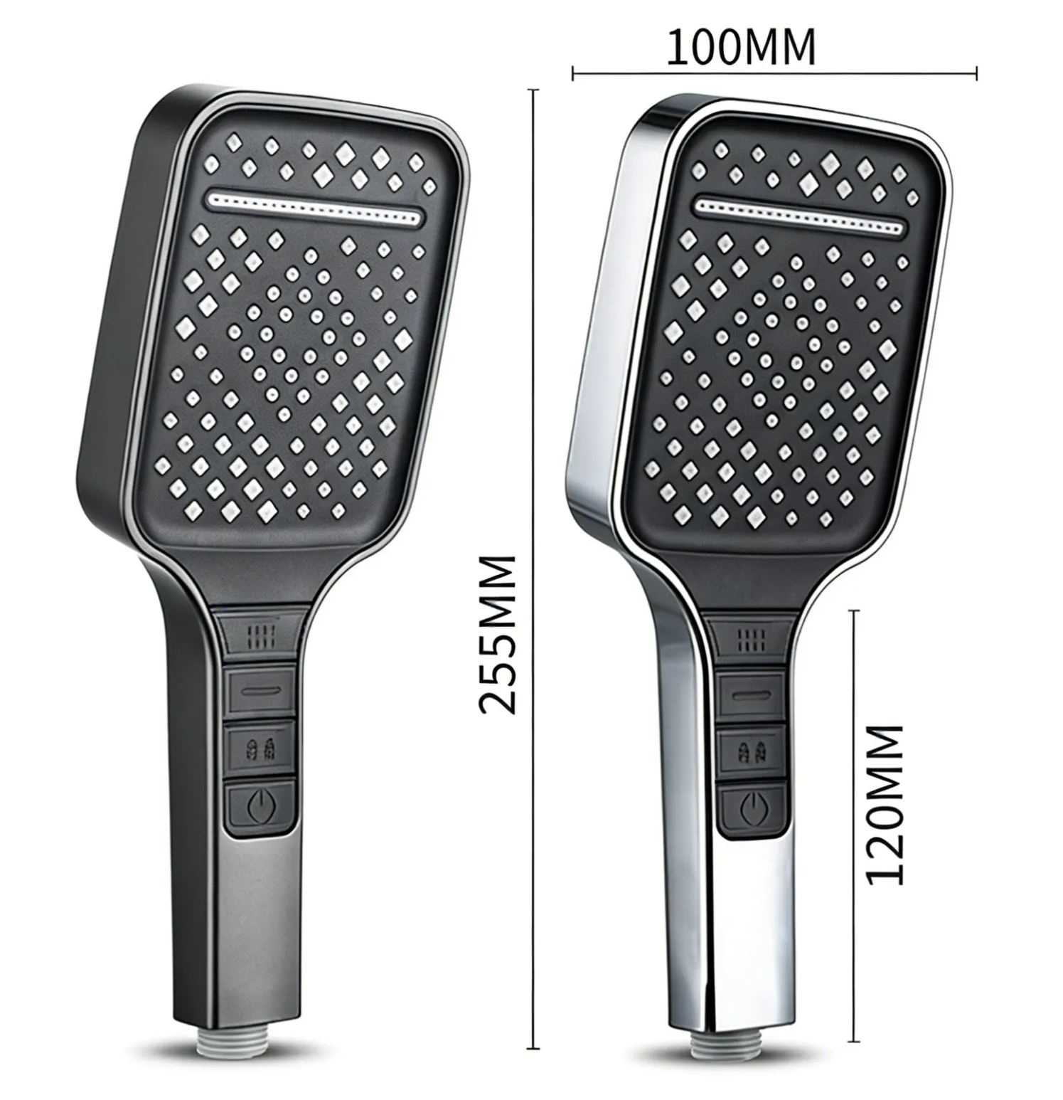 High-pressure handheld large panel shower head - with bracket