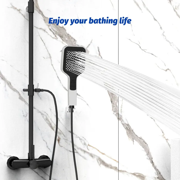 High-pressure handheld large panel shower head - with bracket