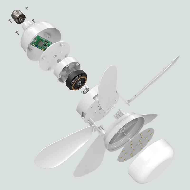 Household Ceiling Fan with Light and Remote Control - clarioy