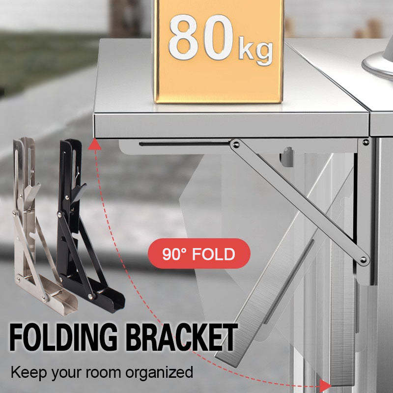 Foldable shelf brackets