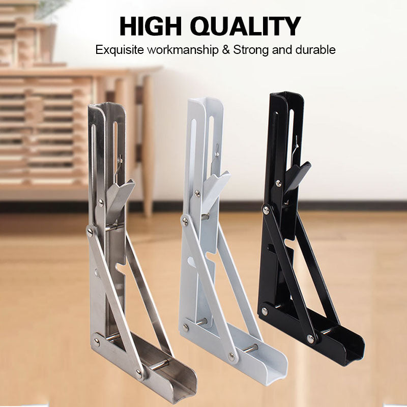 Foldable shelf brackets
