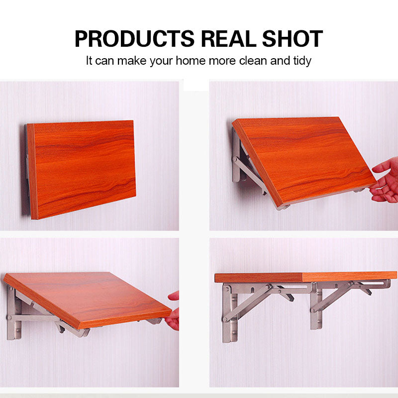 Foldable shelf brackets