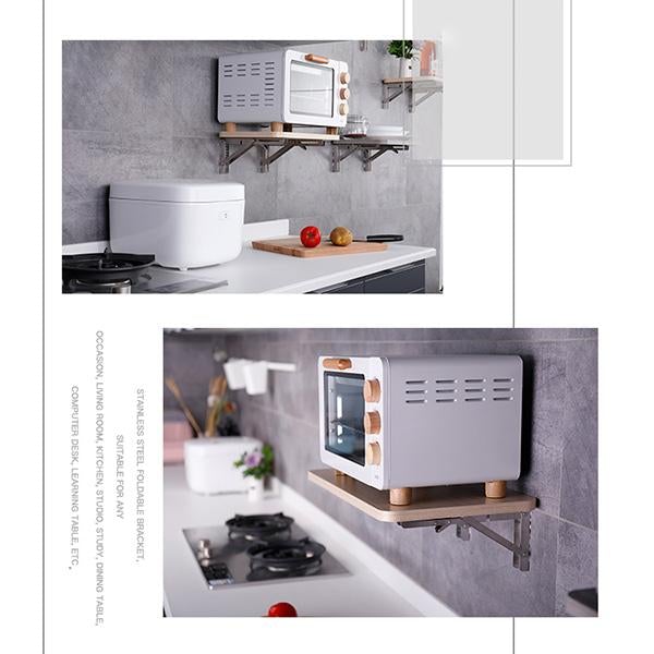 Foldable shelf brackets