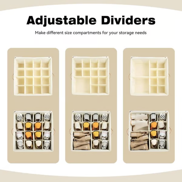 Multifunctional compartmentalized shoe box