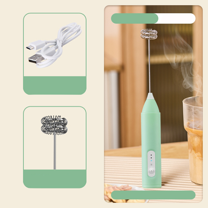 ☕50% OFF !! ⏰Electric Drink Foam Mixer ✨ Electric Drink Foam Mixer – 3‑Speed Adjustable, USB Rechargeable, Easy‑Clean 🥛