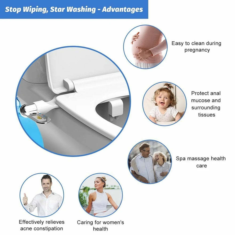 Non-Electric Dual Nozzle Bidet Toilet Washer