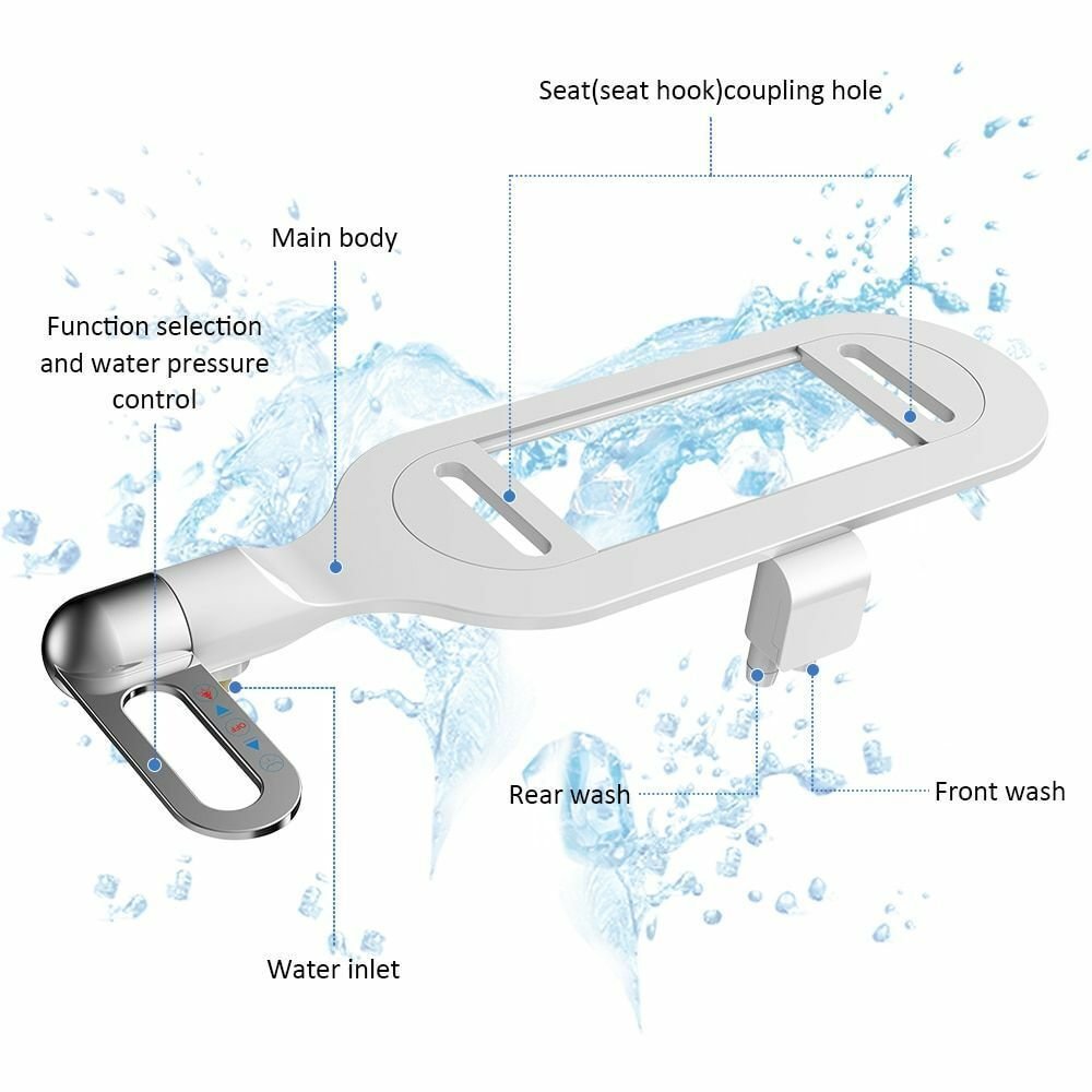 Non-Electric Dual Nozzle Bidet Toilet Washer