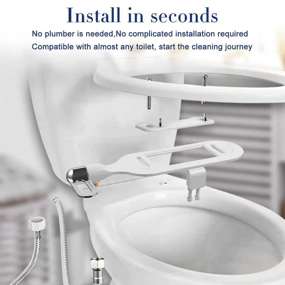 Non-Electric Dual Nozzle Bidet Toilet Washer