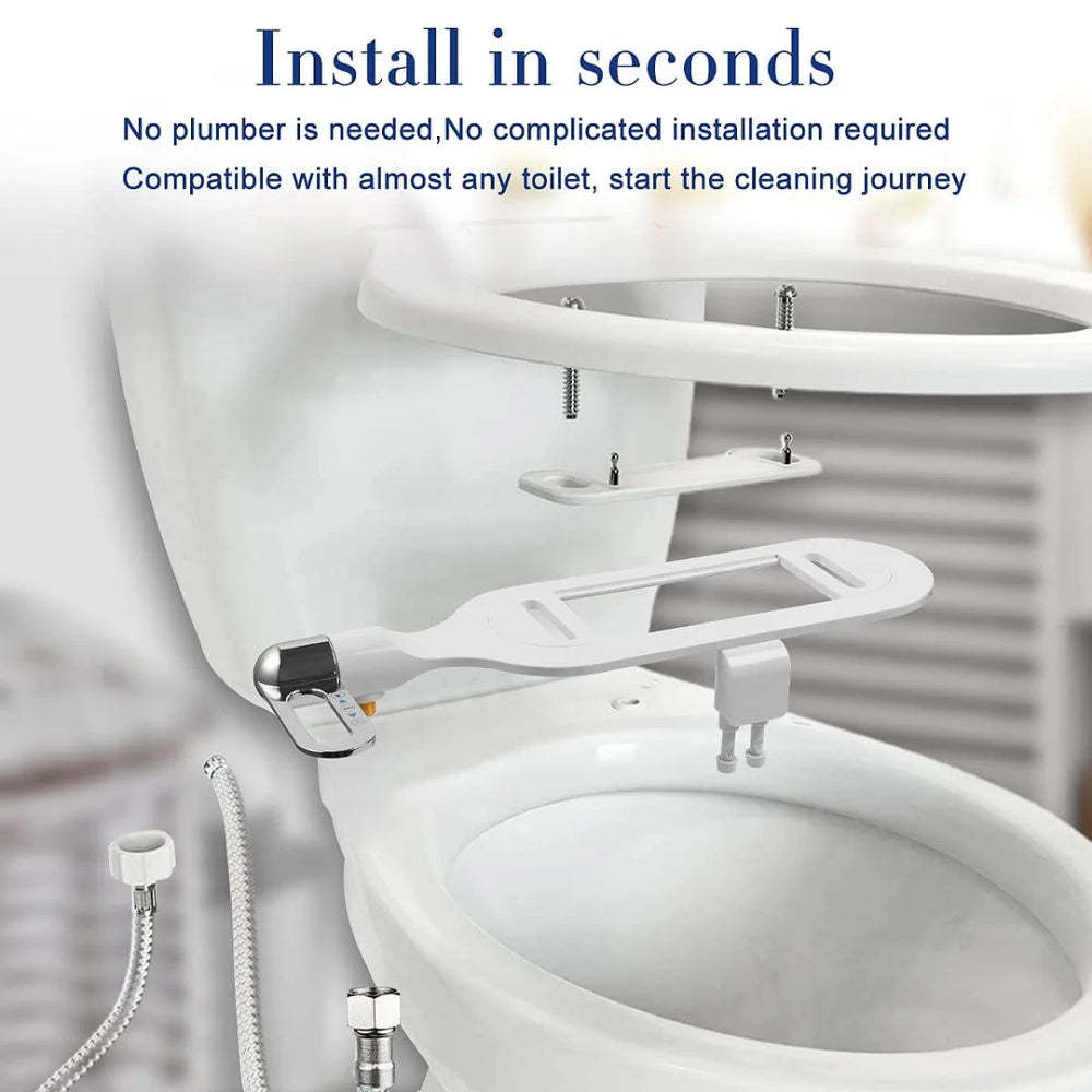Non-Electric Dual Nozzle Bidet Toilet Washer