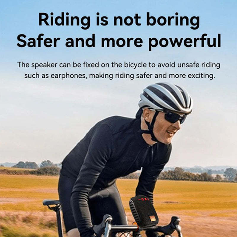 Bluetooth sports speaker for bicycles – IPX5 waterproof, TWS & MicroSD card support 🚴‍♂️🔊