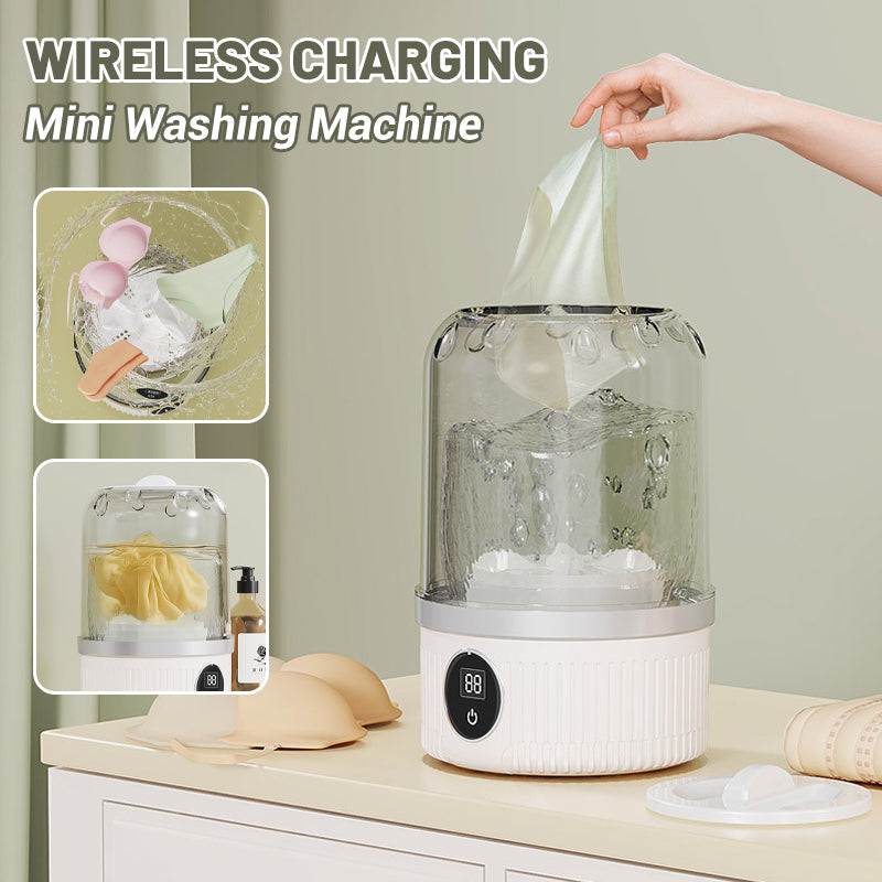  Wireless Mini Washing Machine for Underwear: Deep Cleaning + Bacteria Reduction – Safer than Hand Washing!