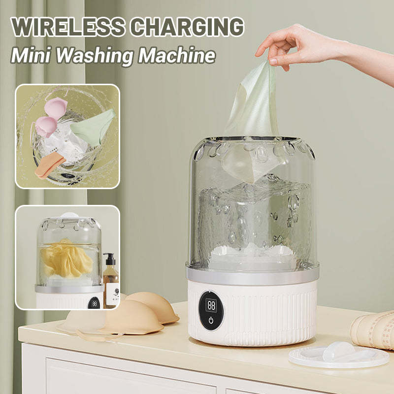  Wireless Mini Washing Machine for Underwear: Deep Cleaning + Bacteria Reduction – Safer than Hand Washing!