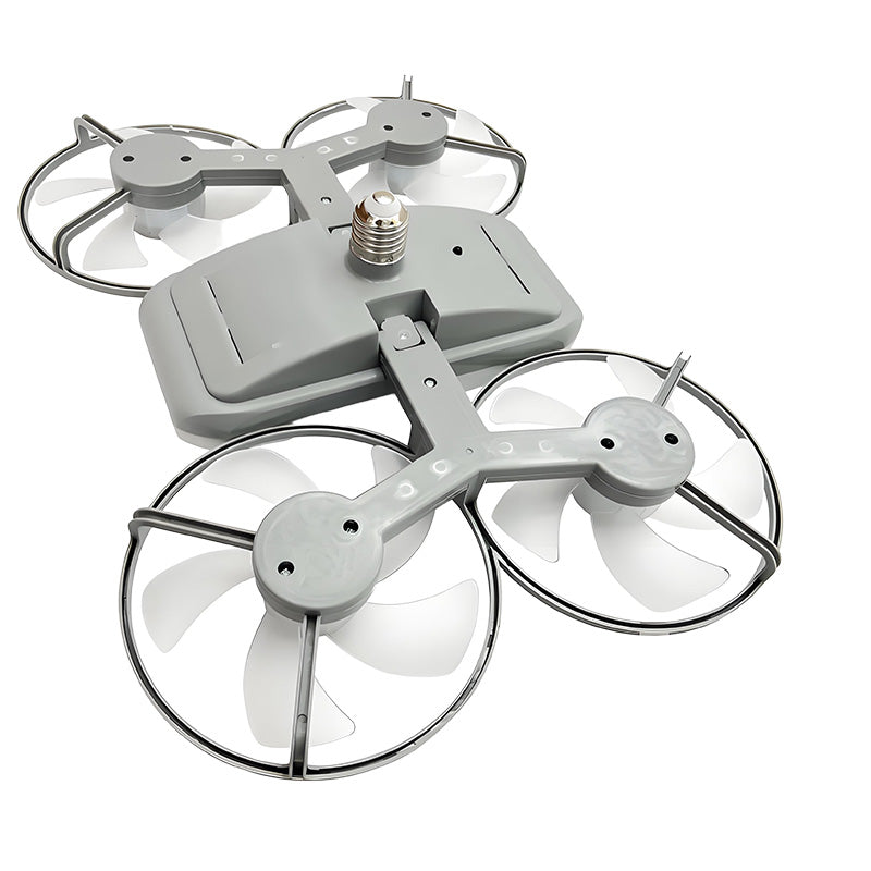 Adjustable speed drone fan ceiling light