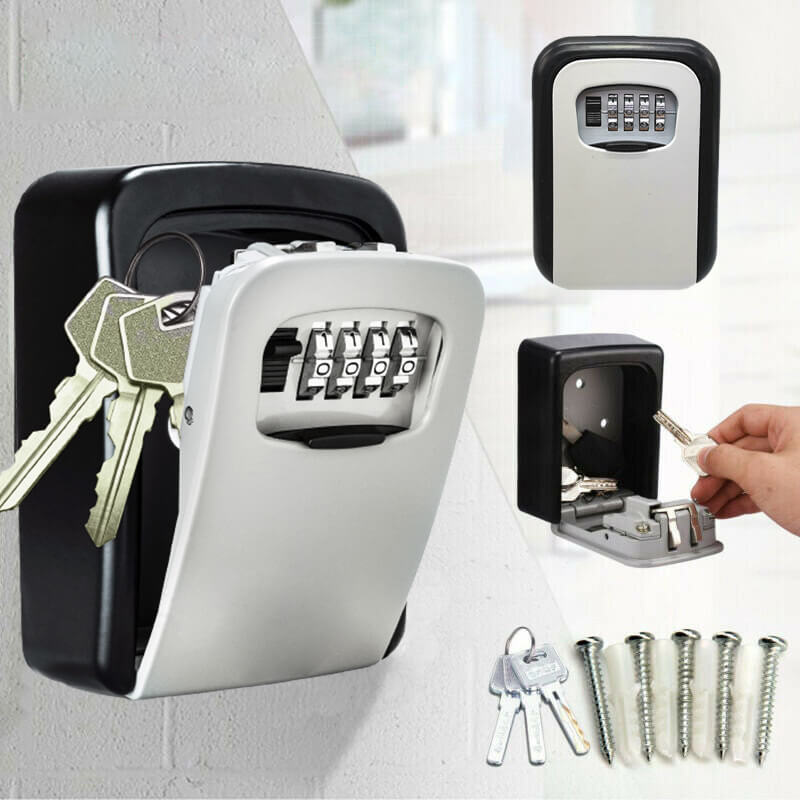 🔐 Wall‑Mount Resettable Combination Key Box – Rust‑Proof, Large Storage, Heavy‑Duty ✨