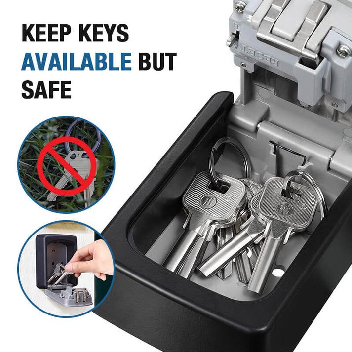 🔐 Wall‑Mount Resettable Combination Key Box – Rust‑Proof, Large Storage, Heavy‑Duty ✨