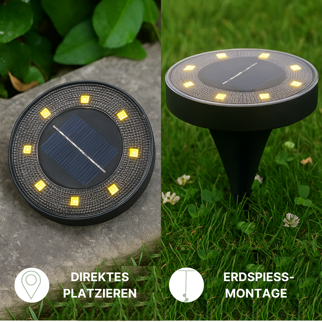 Solar LED in-ground lights