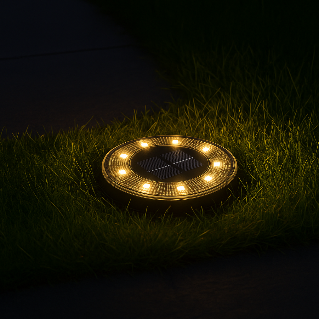 Solar LED in-ground lights