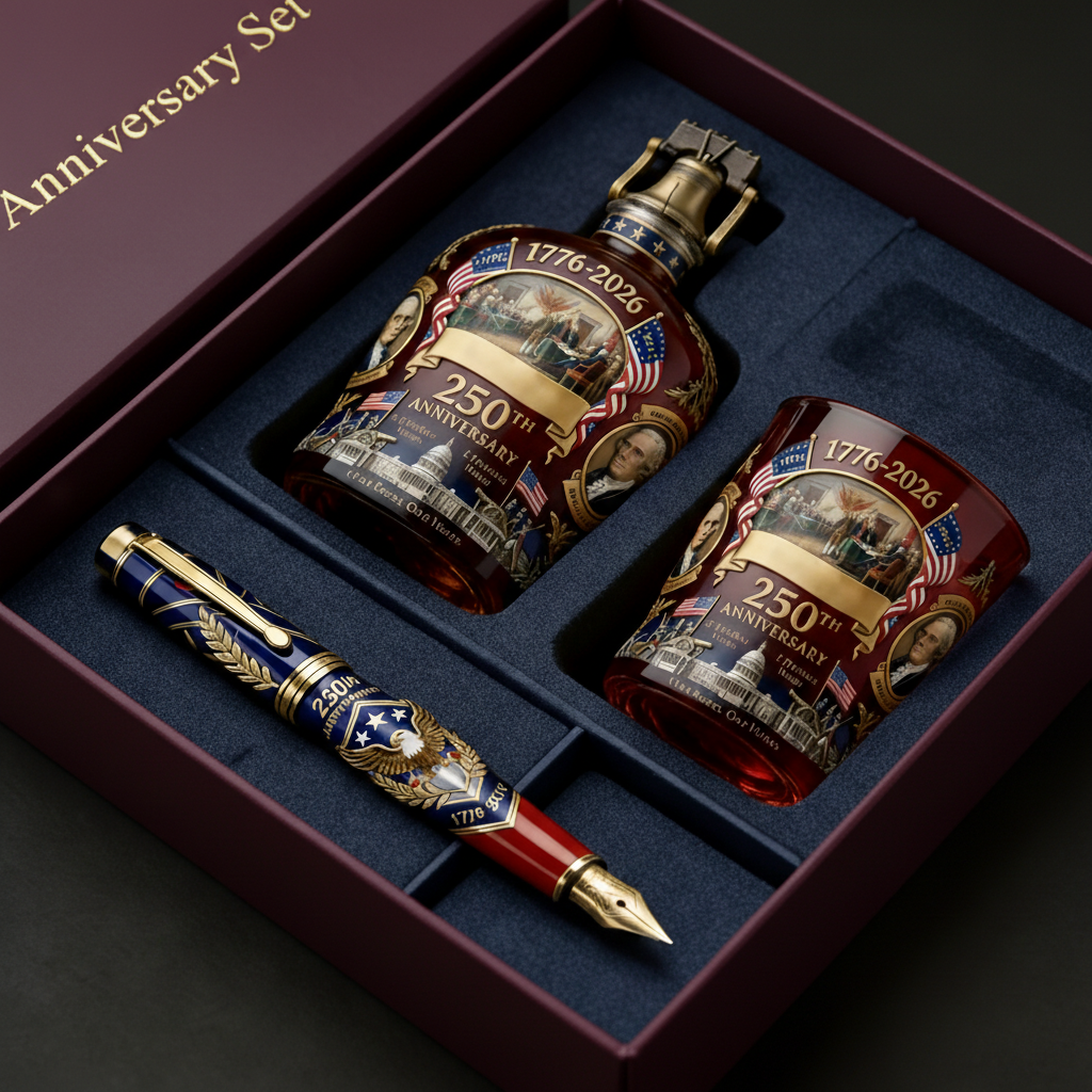 U.S. 250th Anniversary Commemorative Whiskey Bottle