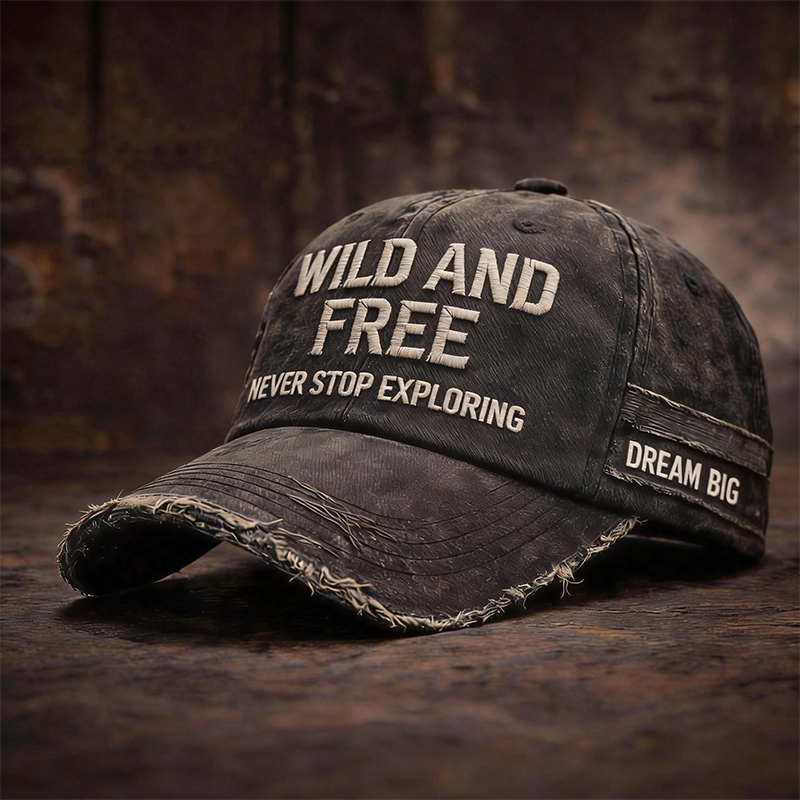 🎉Last Day 50% OFF -WILD AND FREE CAP- Never Stop Exploring