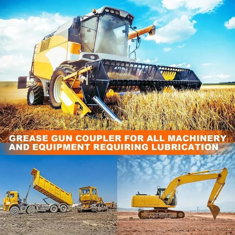 🔥Christmas  Discount 49% Off🎄12,000 PSI High Pressure Grease Nozzle Fittings,Compatible With All 1/8" NPT Grease Guns