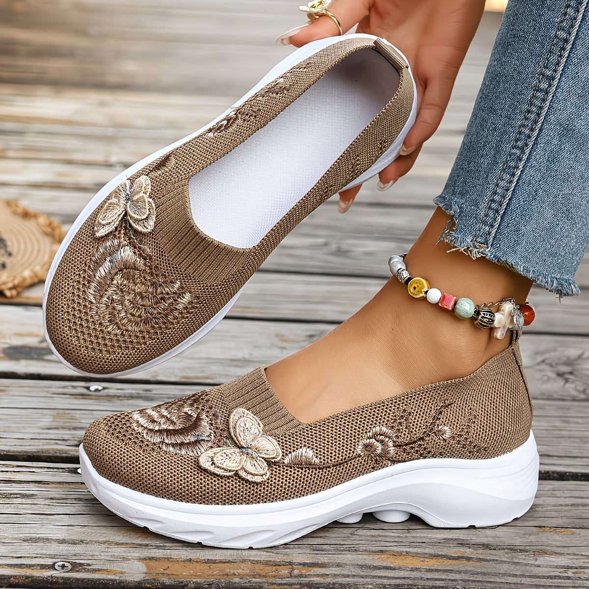 Women's Butterfly Embroidered Loafers（Buy 2 Free Shipping）