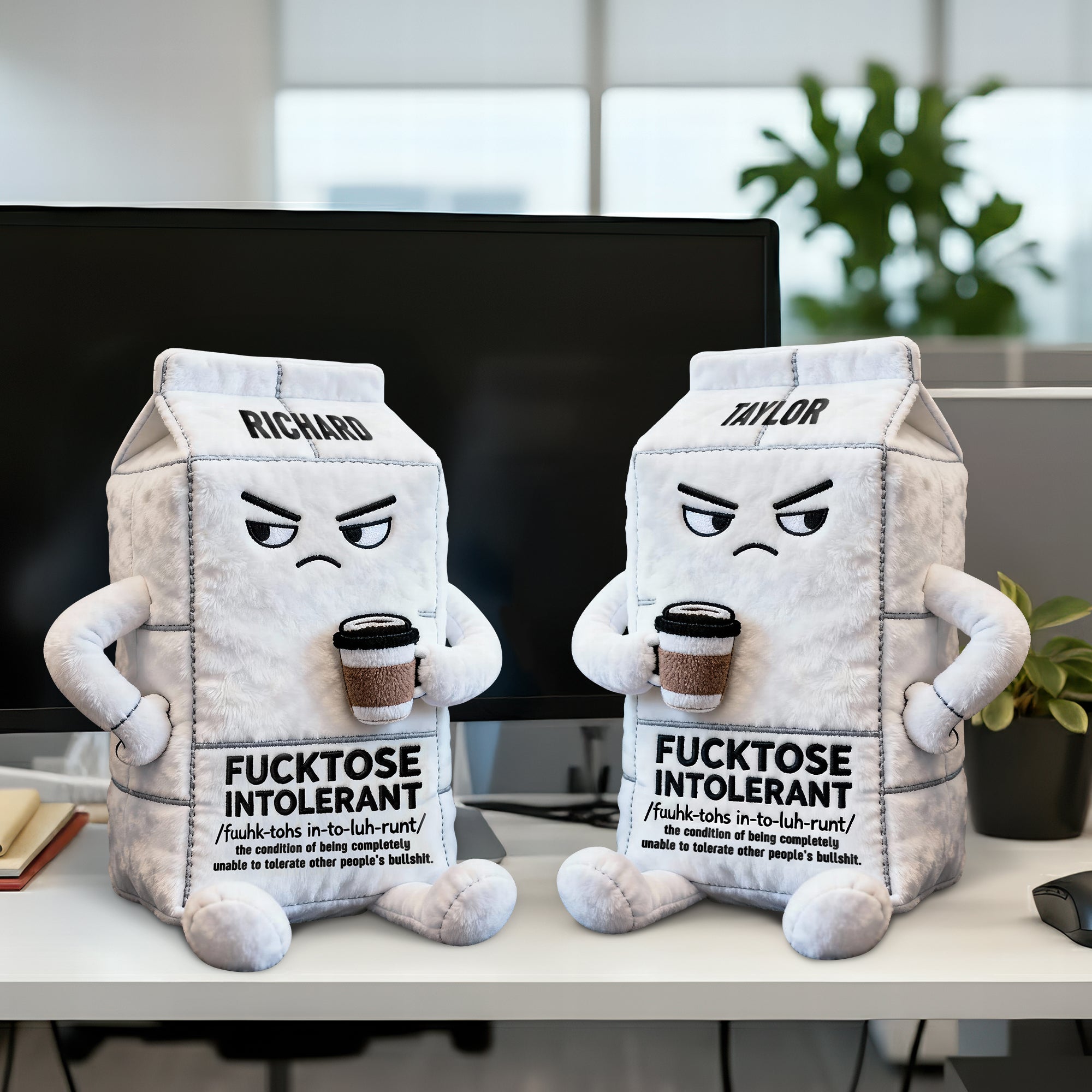 Stupid Intolerant Custom Shape Pillow - Personalized Gifts For Office Worker