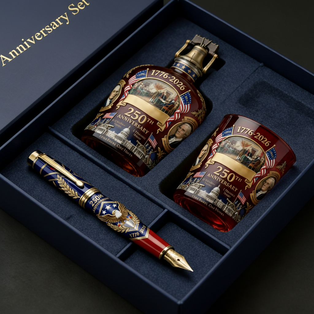 U.S. 250th Anniversary Commemorative Whiskey Bottle