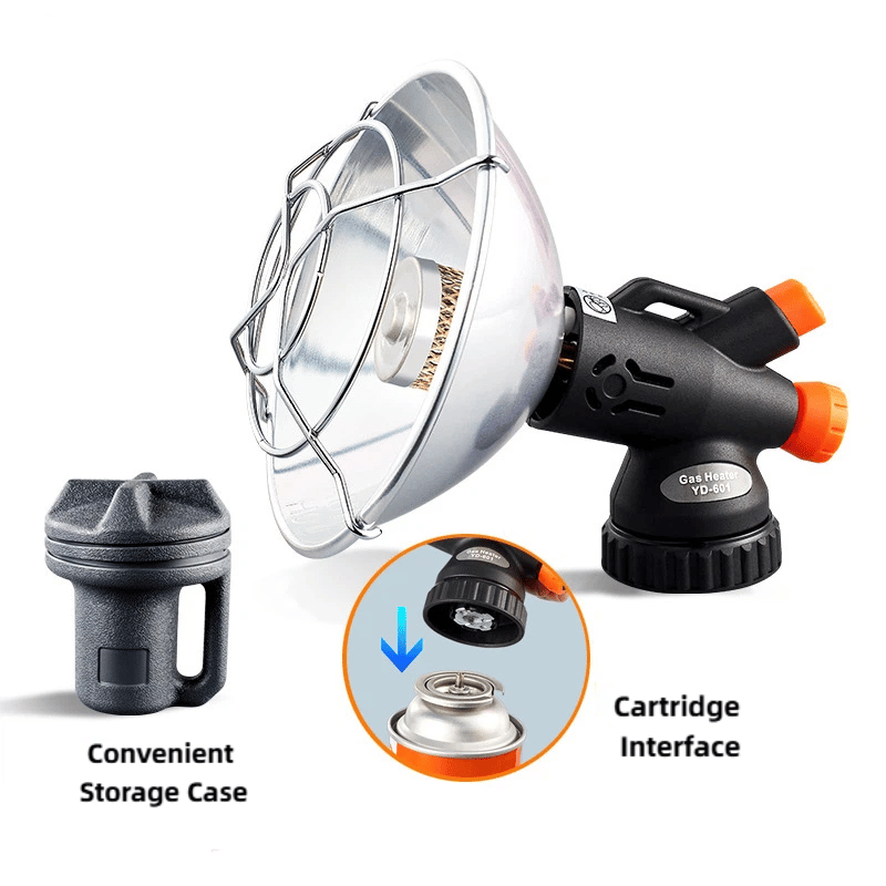 8500BTU Portable Propane Heater – Reinforced Base & Tank Holder ⛽