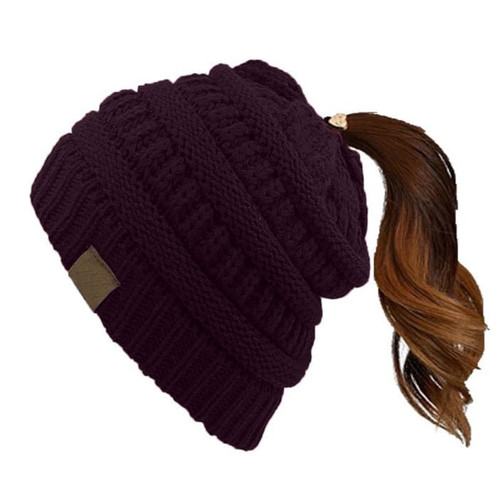 🏆Flash Sale 49% OFF -Women's Ponytail Beanie Hat
