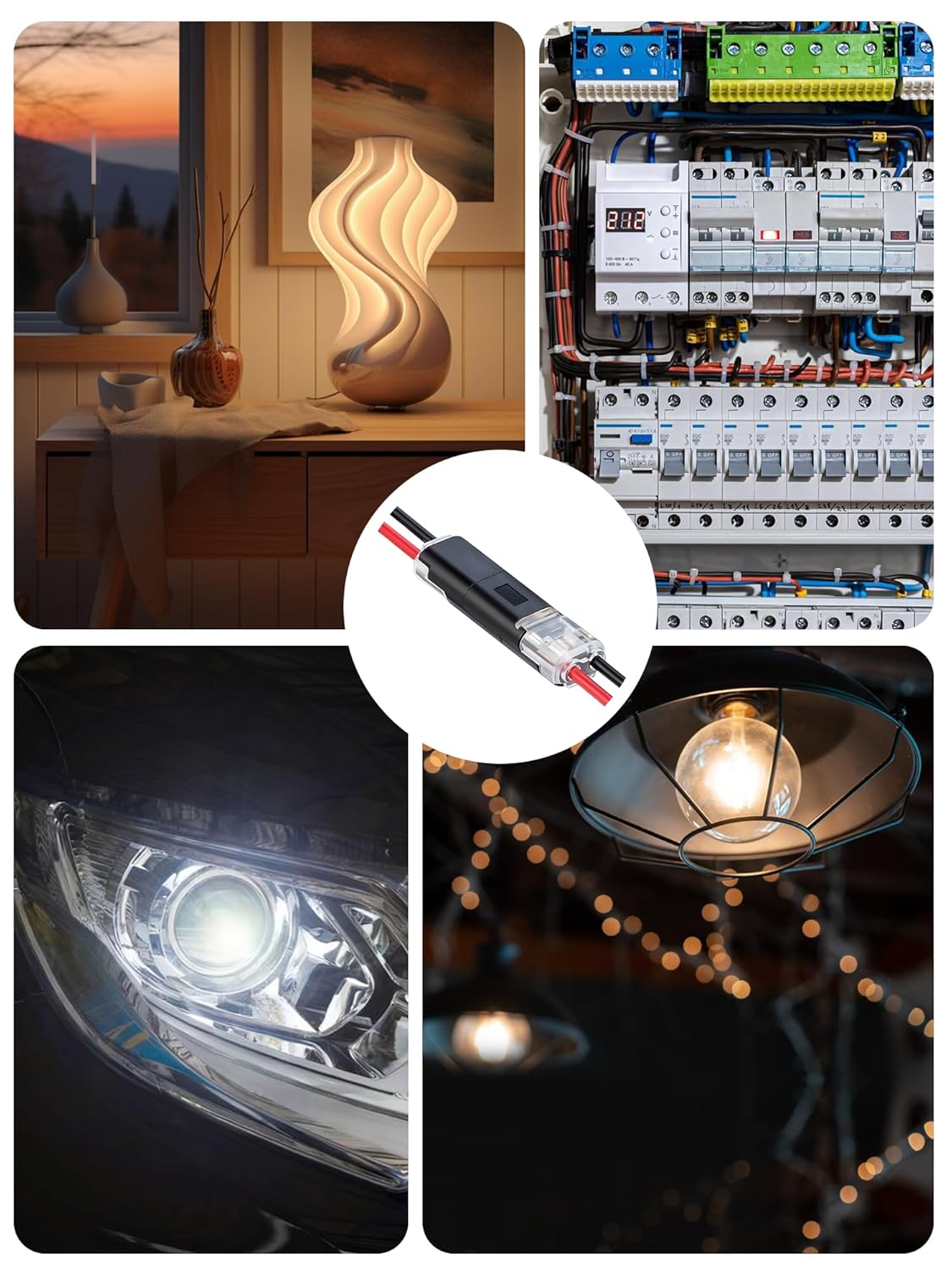 💥Last Day 49% OFF🔧Double-Wire Plug-in Connector Led Light Strip Connectors 2 Pin