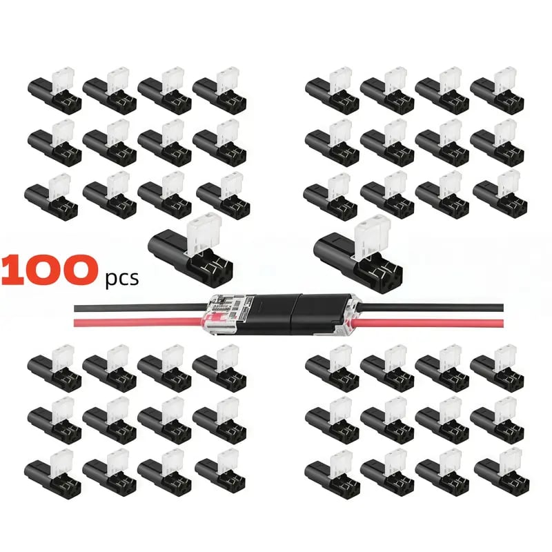 💥Last Day 49% OFF🔧Double-Wire Plug-in Connector Led Light Strip Connectors 2 Pin