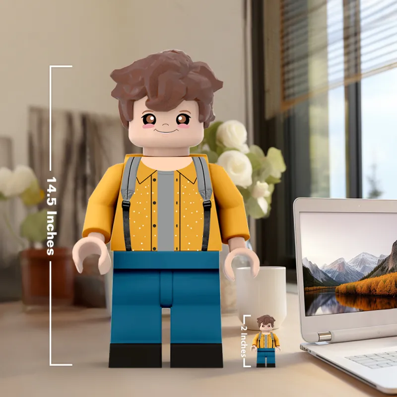 3D Print Custom Giant Minifigs Personalized Photo Turn Your Photo into Minifigs Gifts for Son Production Time: 7–10 Working Days