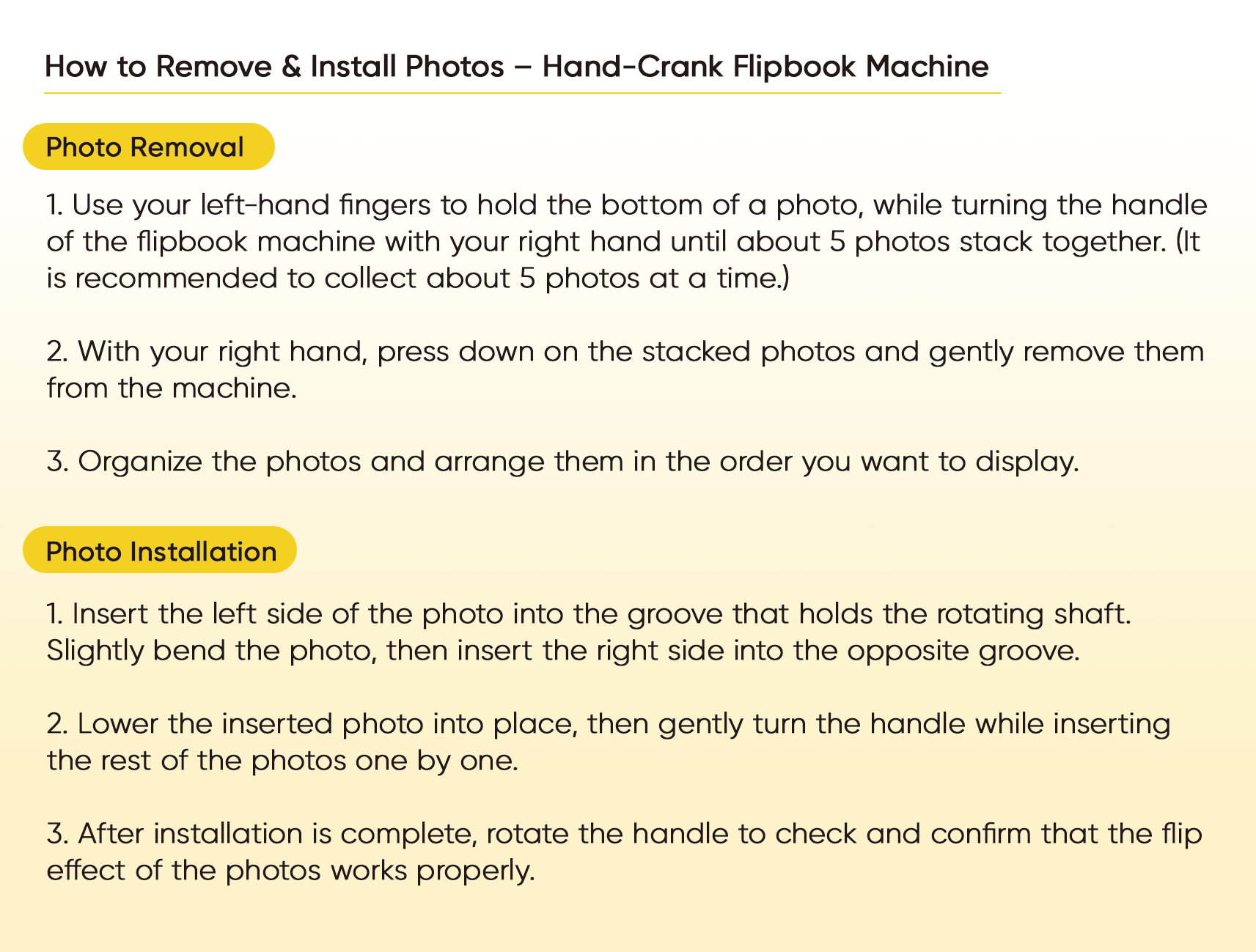 Custom Photo Flipbook Frame Animation Machine Hand-cranked Detachable Photos Flipbook Box Photo Album with Light Anniversary Gifts