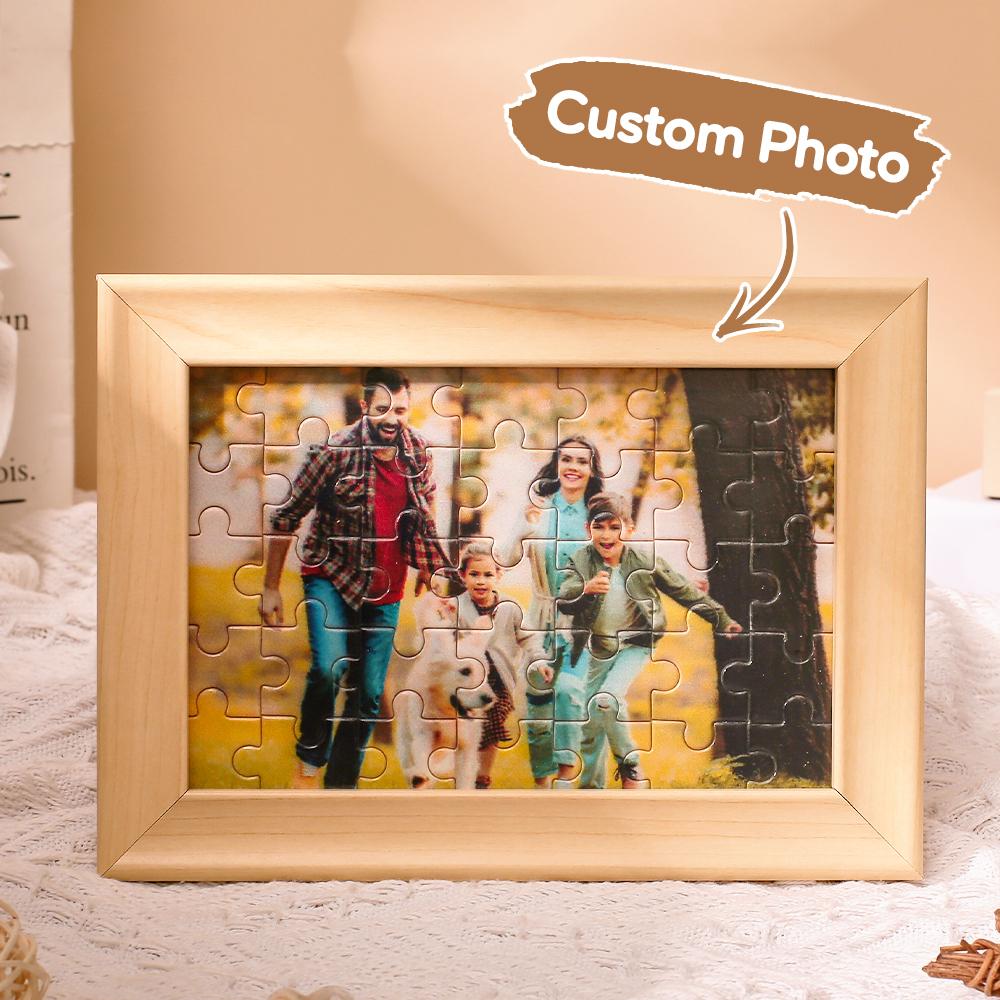 Mother's Day Gifts Personalised Puzzle Frames Custom Photo Puzzles Frame Ornaments