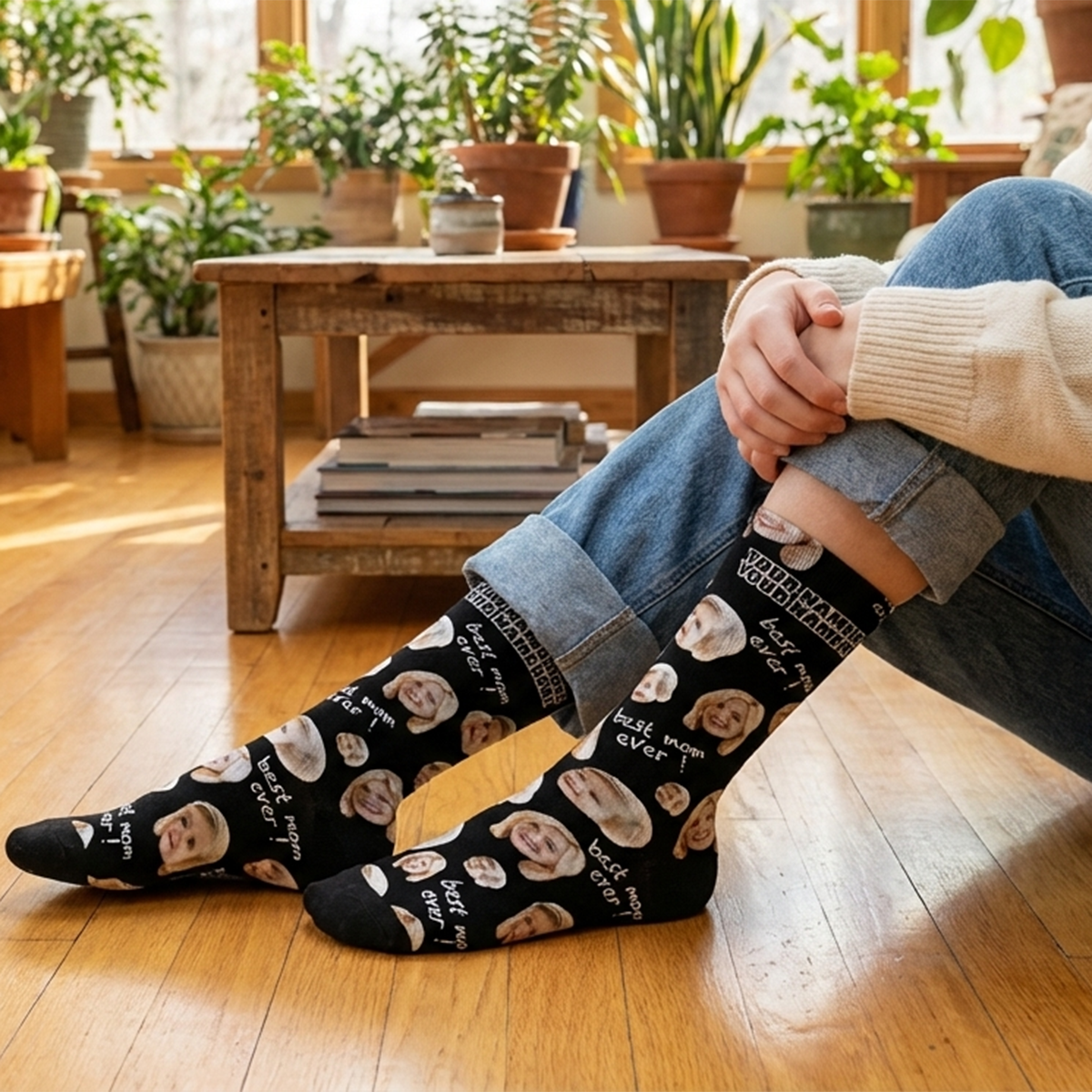 Custom Photo Socks Gifts For Mother Best Mom Ever