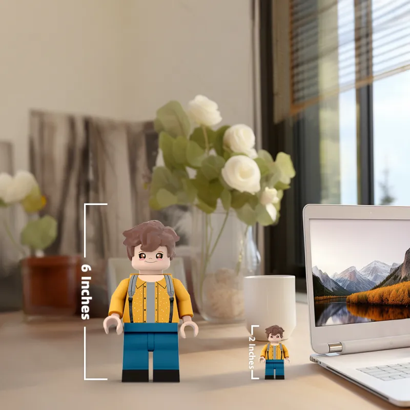 3D Print Custom Giant Minifigs Personalized Photo Turn Your Photo into Minifigs Gifts for Son Production Time: 7–10 Working Days