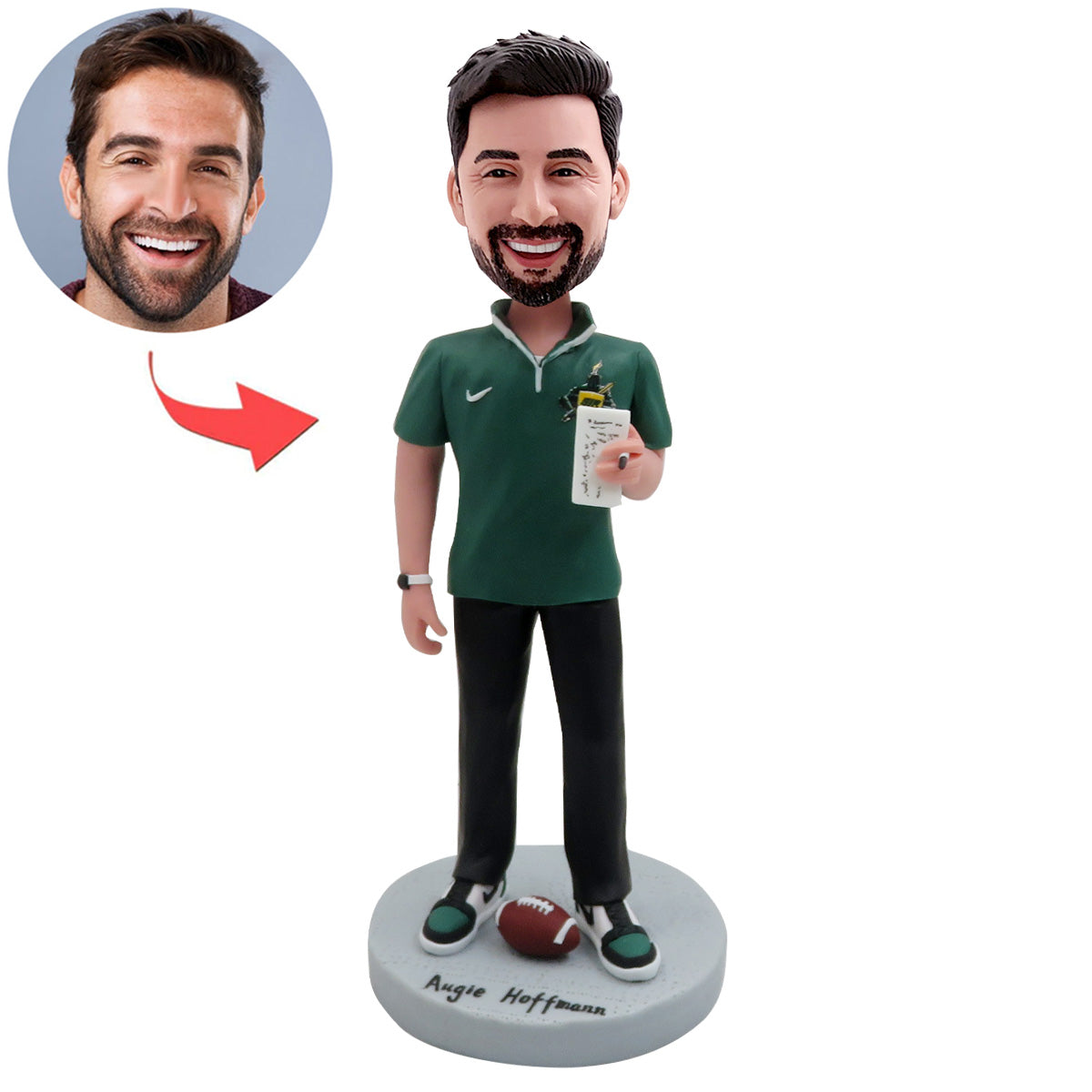 Custom Bobblehead for Football Coach