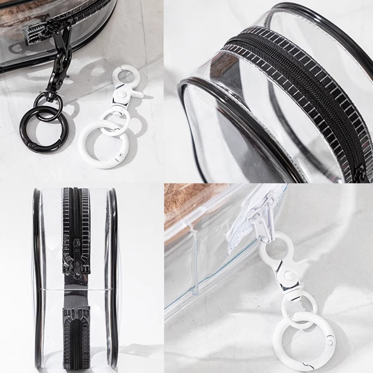 (Fits 12cm Figures) Keychain Display Bag Black