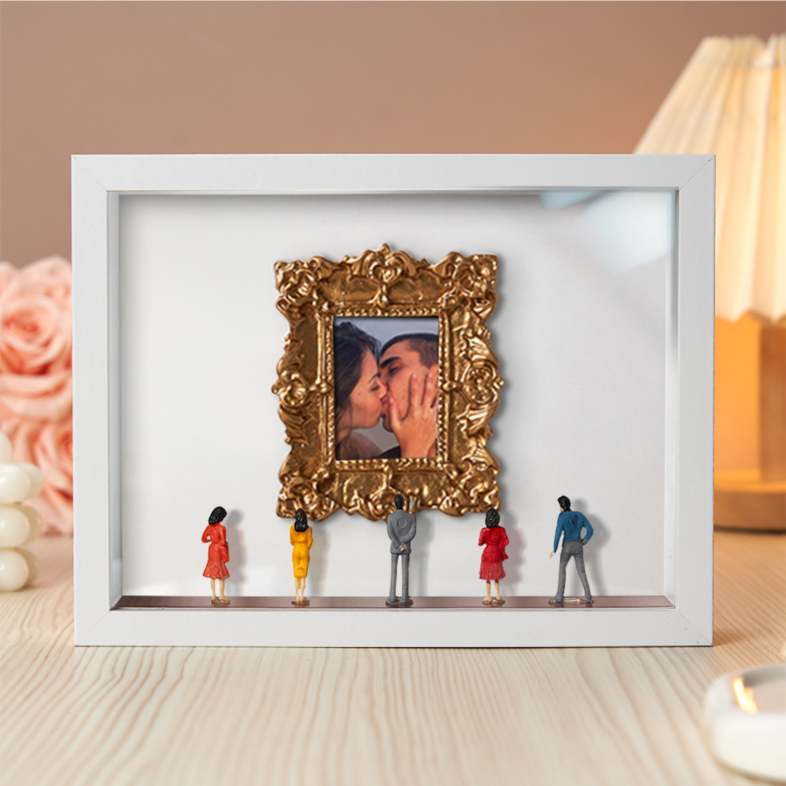Museum of Us White Frame Personalized Couples Gift for Her Cute Miniature Museum Gifts Meaningful Gift Valentine's Day Anniversary Gift