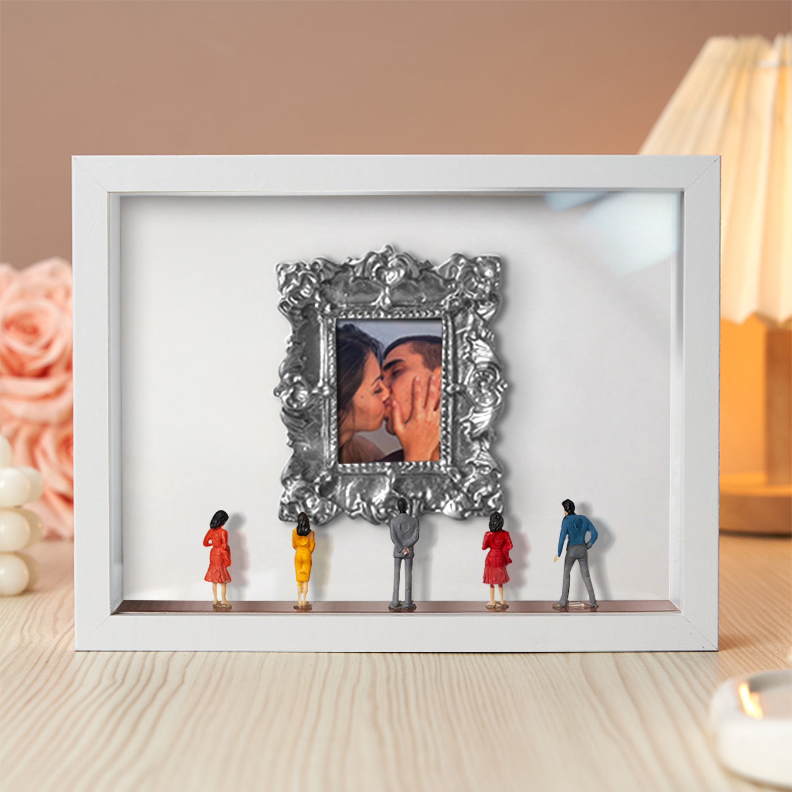 Museum of Us White Frame Personalized Couples Gift for Her Cute Miniature Museum Gifts Meaningful Gift Valentine's Day Anniversary Gift
