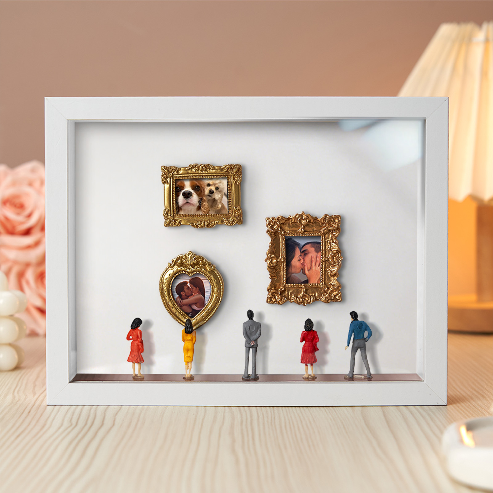 Museum of Us White Frame Personalized Couples Gift for Her Cute Miniature Museum Gifts Meaningful Gift Valentine's Day Anniversary Gift