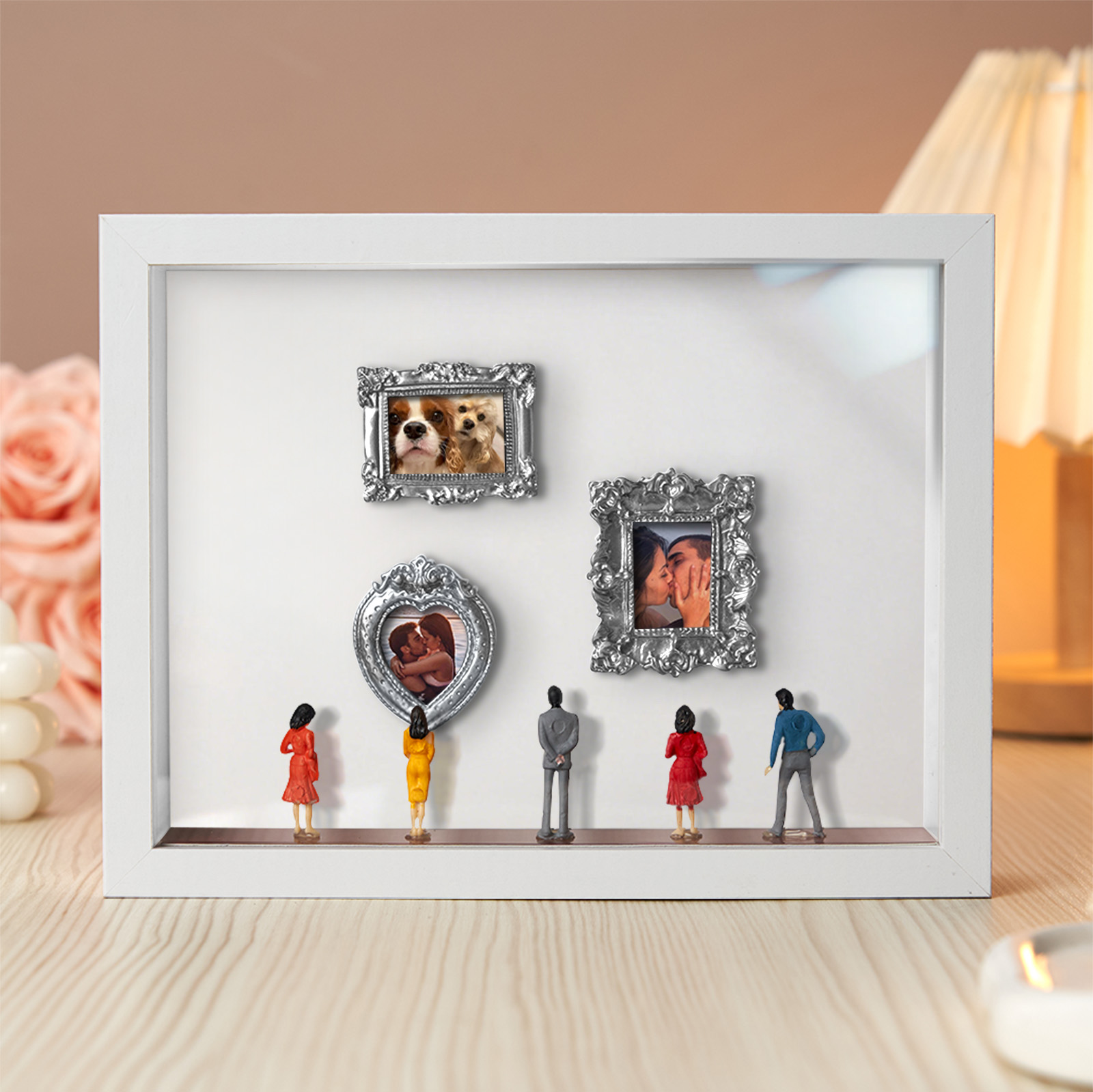 Museum of Us White Frame Personalized Couples Gift for Her Cute Miniature Museum Gifts Meaningful Gift Valentine's Day Anniversary Gift