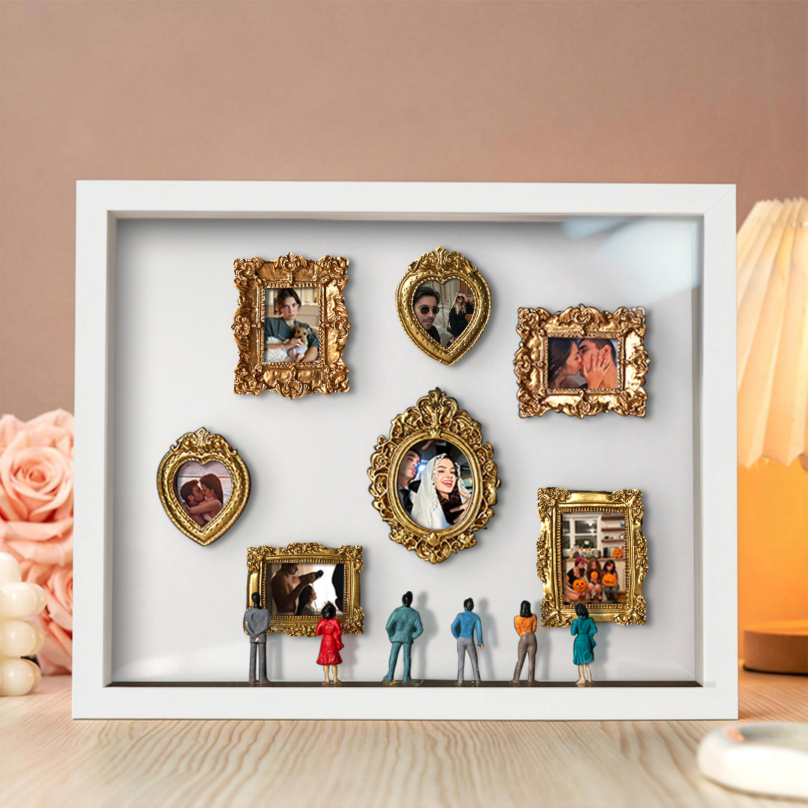 Museum of Us White Frame Personalized Couples Gift for Her Cute Miniature Museum Gifts Meaningful Gift Valentine's Day Anniversary Gift
