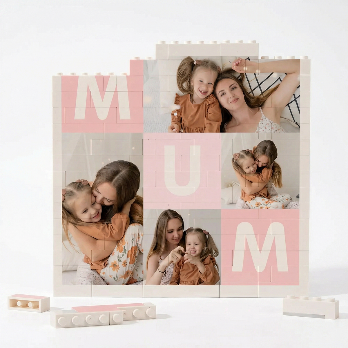 Custom Building Block Puzzle Square Photo Brick Mother's Day Gift for Mum